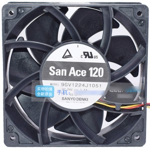 SANYO 9GV1224J1051 24V 1.5A 3wires Cooling Fan