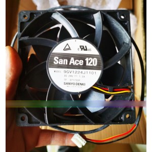 Sanyo 9GV1224J1101 24V 1.5A 3wires Cooling Fan 