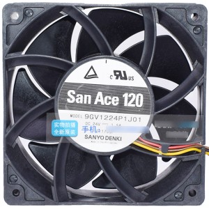 SANYO 9GV1224P1J01 24V 1.5A 4wires Cooling Fan 