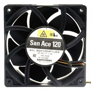 SANYO 9GV1224P1J04 24V 1.5A 4wires cooling Fan