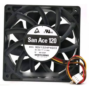 SANYO 9GV1224P4G03 24V 0.84A 4wires Cooling Fan