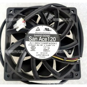 SANYO 9GV1248P4G041 48V 0.42A 4wires Cooling Fan