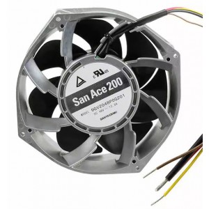 Sanyo 9GV2048P0G201 48V 12.5A 4wires Cooling Fan 