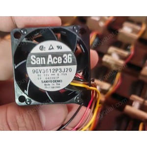 Sanyo 9GV3612P3J20 12V 0.75A 4wires Cooling Fan
