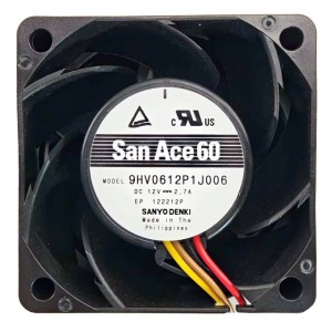 Sanyo 9HV0612P1J006 12V 2.7A 4wires Cooling Fan
