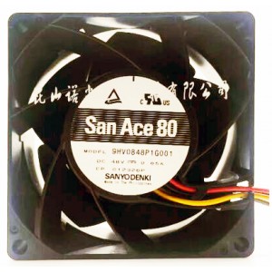Sanyo 9HV0848P1G001 48V 0.85A 40.8W 4wires Cooling Fan