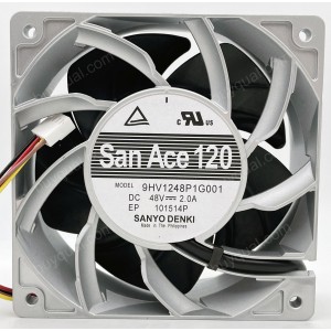 SANYO 9HV1248P1G001 48V 2.0A 4wires Cooling Fan - New