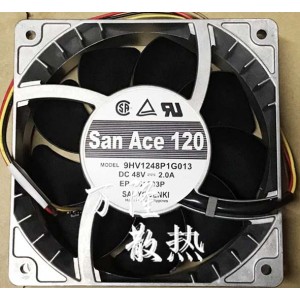 SANYO 9HV1248P1G013 48V 2.0A 3wires Cooling Fan 
