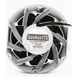 Sanyo 9HV5748P5G001 48V 5A 4wires Cooling Fan