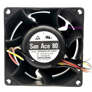 SANYO 9HVA0812P1G001 12V 3.5A 4wires Cooling Fan