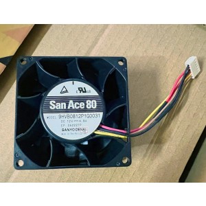 SANYO 9HVB0812P1G0031 12V 4.8A 4wires Cooling Fan - Original New