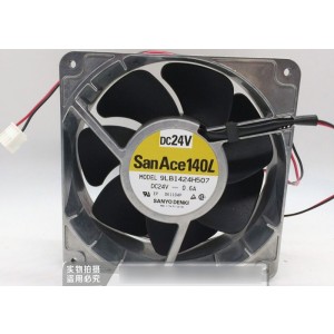 Sanyo 9LB1424H507 24V 0.6A  2wires Cooling Fan