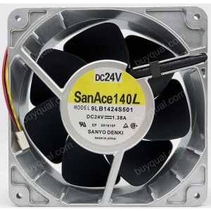 Sanyo 9LB1424S501 24V 1.38A 3wires Cooling Fan