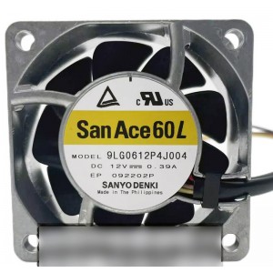 SANYO 9LG0612P4J004 12V 0.39A 4wires Cooling Fan