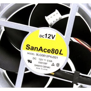 Sanyo 9LG0812P4J001 12V 0.6A 4wires Cooling Fan