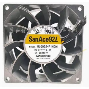 Sanyo 9LG0924P1H001 24V 0.9A 3wires Cooling Fan