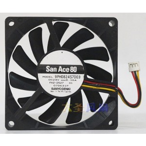 Sanyo 9PH0824S7D03 24V 0.16A 3wires Cooling Fan - Original New