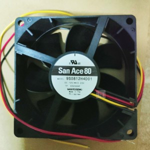 Sanyo 9S0812H4D01 12V 0.23A 3wires Cooling Fan 