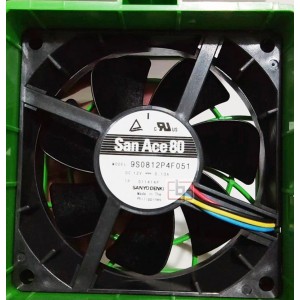 Sanyo 9S0812P4F051 12V 0.13A 4wires Cooling Fan
