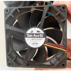 SANYO 9S0912F4D01 12V 0.14A 3wires Cooling Fan