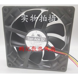 Sanyo 9S0924F401 24V 0.09A 3wires Cooling Fan