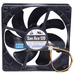 SANYO 9S1212F4D041 12V 0.19A 3wires Cooling Fan