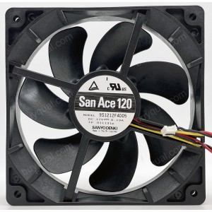 SANYO 9S1212F4D05 9S1212F4D051 12V 0.19A 3wires Cooling Fan 
