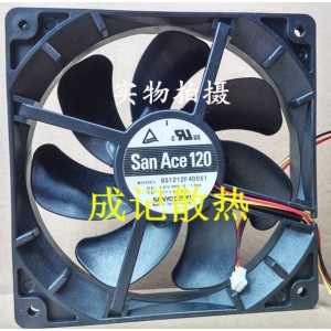 SANYO 9S1212F4D051 12V 0.19A 3wires Cooling Fan 