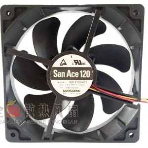 SANYO 9S1212H401 12V 0.39A 3wires Cooling Fan