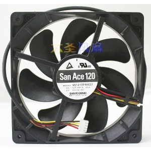 Sanyo 9S1212P4H031 12V 0.33A 4wires Cooling Fan
