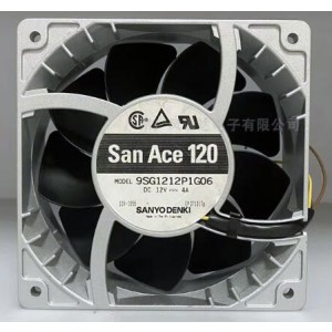 Sanyo 9SG1212P1G06 12V 4A 4wires Cooling Fan