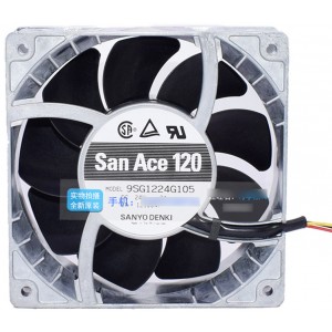 Sanyo 9SG1224G105 24V 2A 3wires Cooling Fan