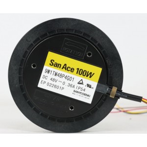 Sanyo 9W1TM48P4G01 48V 0.36A 4wires Cooling Fan