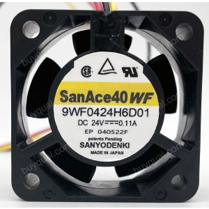 SANYO 9WF0424H6D01 24V 0.11A 3wires Cooling Fan - Original New
