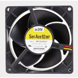 Sanyo 9WF0924H201 24V 0.35A 3wires Cooling Fan