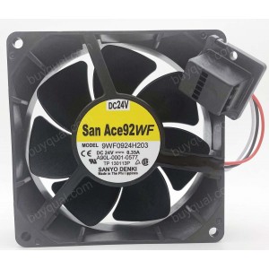 SANYO/FANUC 9WF0924H203 A90L-0001-0577 24V 0.35A 3wires cooling fan