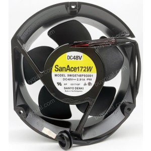 SANYO 9WG5748P5G001 48V 2.91A 4wires Cooling Fan - Used /Refurbished