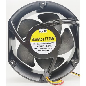 SANYO 9WG5748P5G003 48V 2.91A 4wires Cooling Fan - New