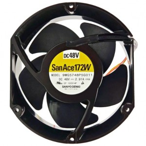 SANYO 9WG5748P5G011 48V 2.91A 4wires Cooling Fan