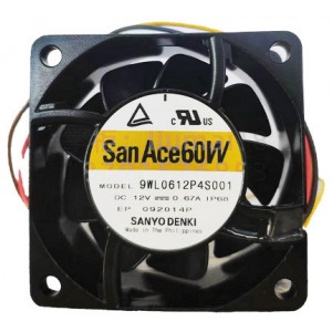 Sanyo 9WL0612P4S001 12V 0.67A 4wires Cooling Fan 
