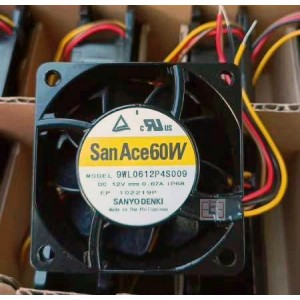 Sanyo 9WL0612P4S009 12V 0.67A 4wires Cooling Fan - Original New