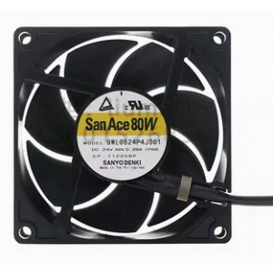 Sanyo 9WL0824P4J001 24V 0.28A 3wires Cooling Fan 