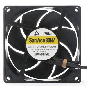 Sanyo 9WL0824P4J001 24V 0.28A 4wires Cooling Fan -IP68 Original New