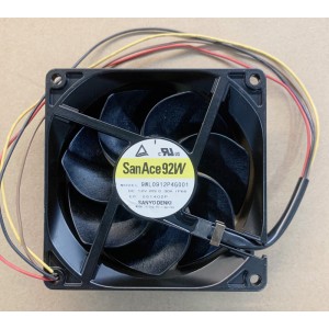 SANYO 9WL0912P4G001 12V 0.30A 3wires Cooling Fan 
