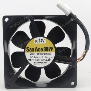 SANYO 9WP0824S4D03 24V 0.1A 3wires cooling fan - New