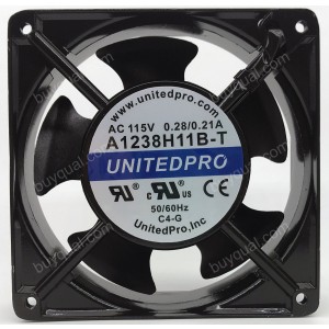 UNITEDPRO A1238H11B-T 115V 0.28/0.21A Cooling Fan 