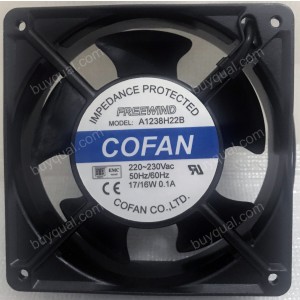 COFAN A1238H22B 220/240V 0.1A 17/16W Wires Cooling Fan 