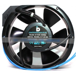 Daring A17238-V2HBLS 230V 0.11/0.12A 2wires Cooling Fan 