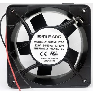 SYM BANG A18065V2HBT-S 220V 43/52W Cooling Fan