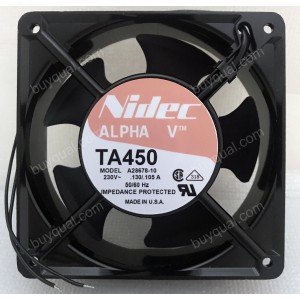 Nidec A28678-10 230V 0.13/0.105A 2wires cooling fan